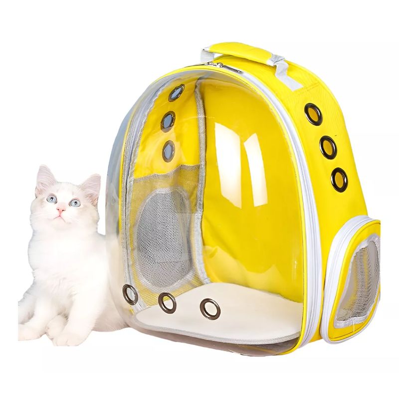 GENERICO - Mochila Gato Transportes Transparente Mascotas Gatos Bolso
