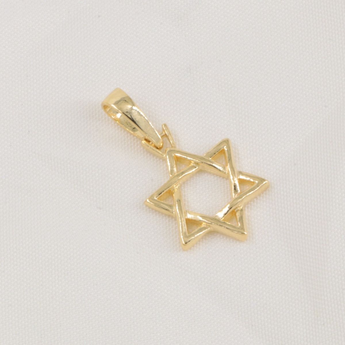 GENERICO - Colgante Estrella de David oro laminado 18k