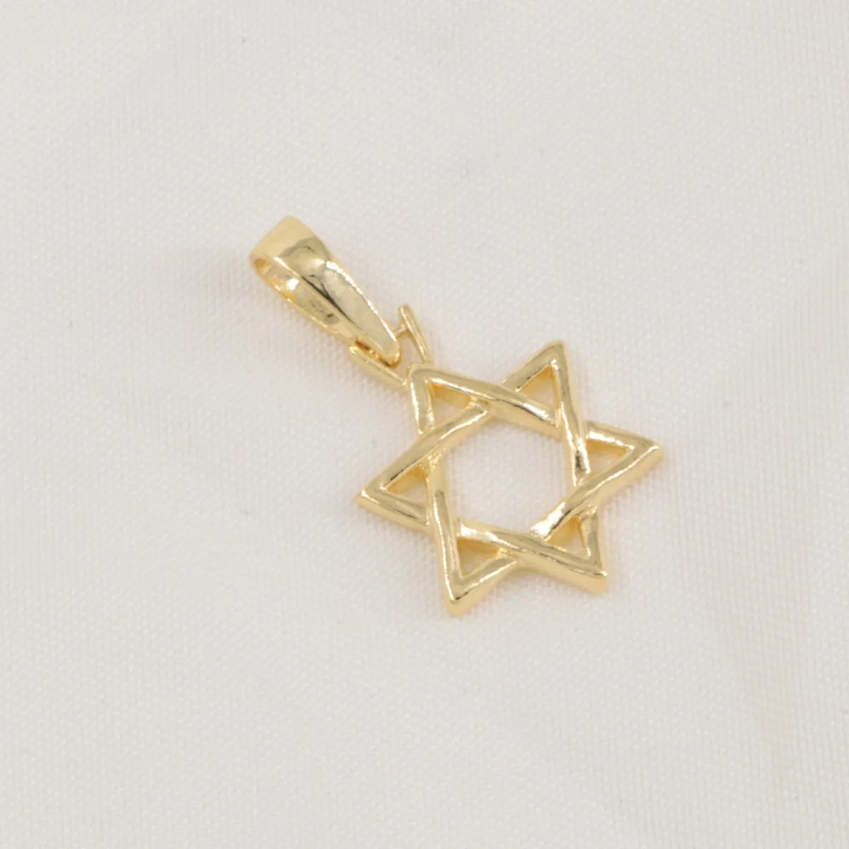 GENERICO - Colgante Estrella de David oro laminado 18k