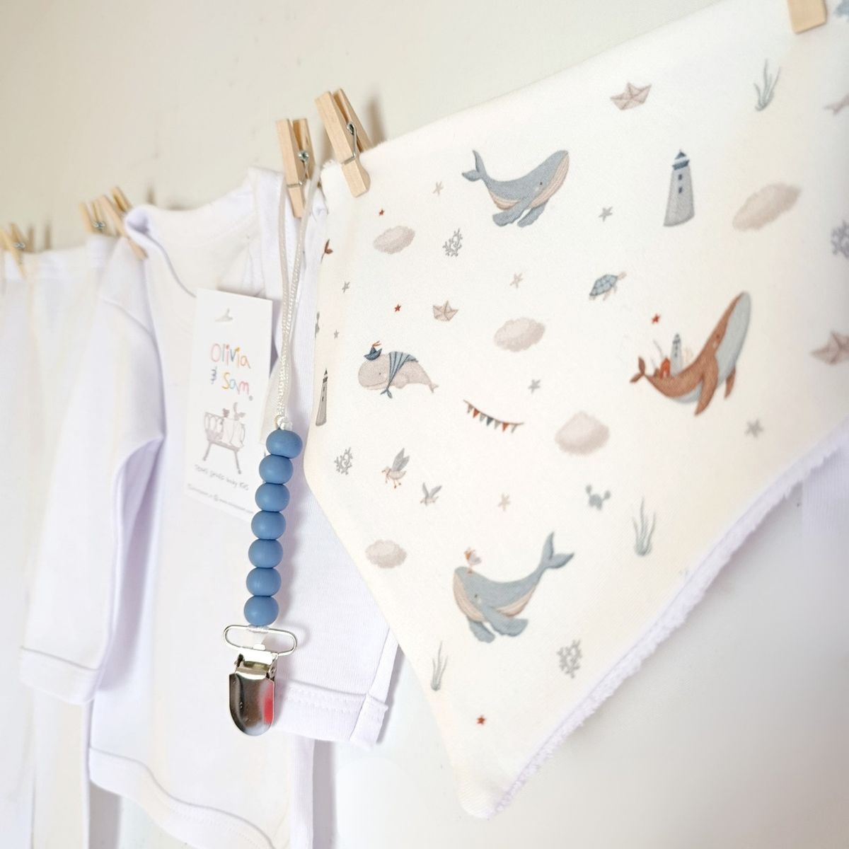 OLIVIA Y SAM - CAJA  REGALO BABY SHOWER OCEANO