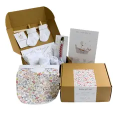 OLIVIA Y SAM - CAJA REGALO BABY SHOWER LIBERTY ROSA