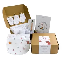 OLIVIA Y SAM - CAJA REGALO BABY SHOWER BOSQUE