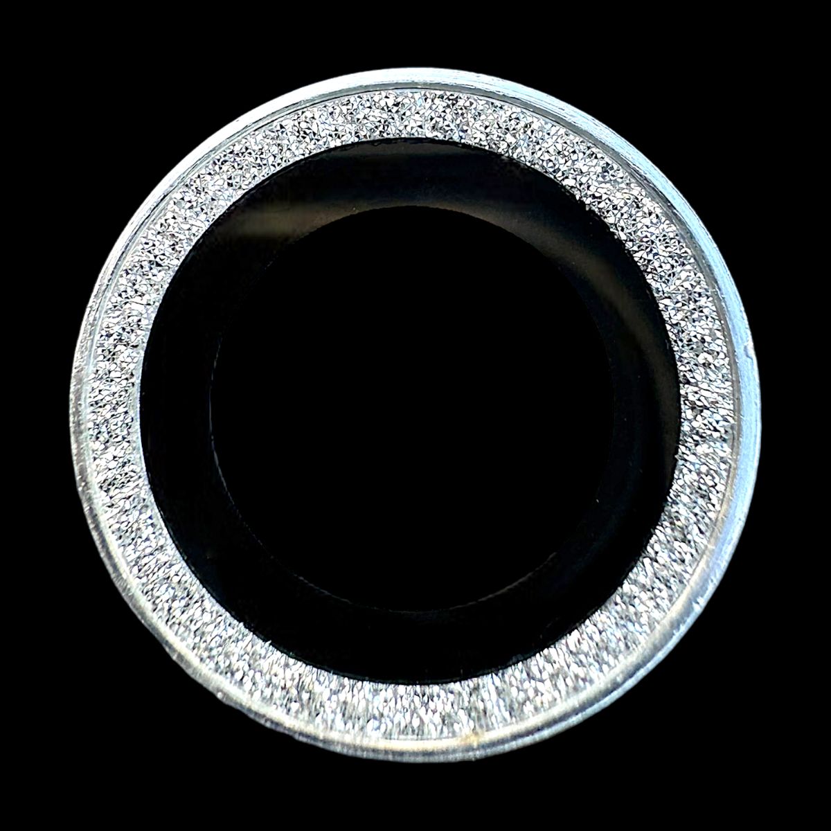 GENERICO - Protector de cámara modelo Escarchado iPhone 12promax-13mini-13 Plata