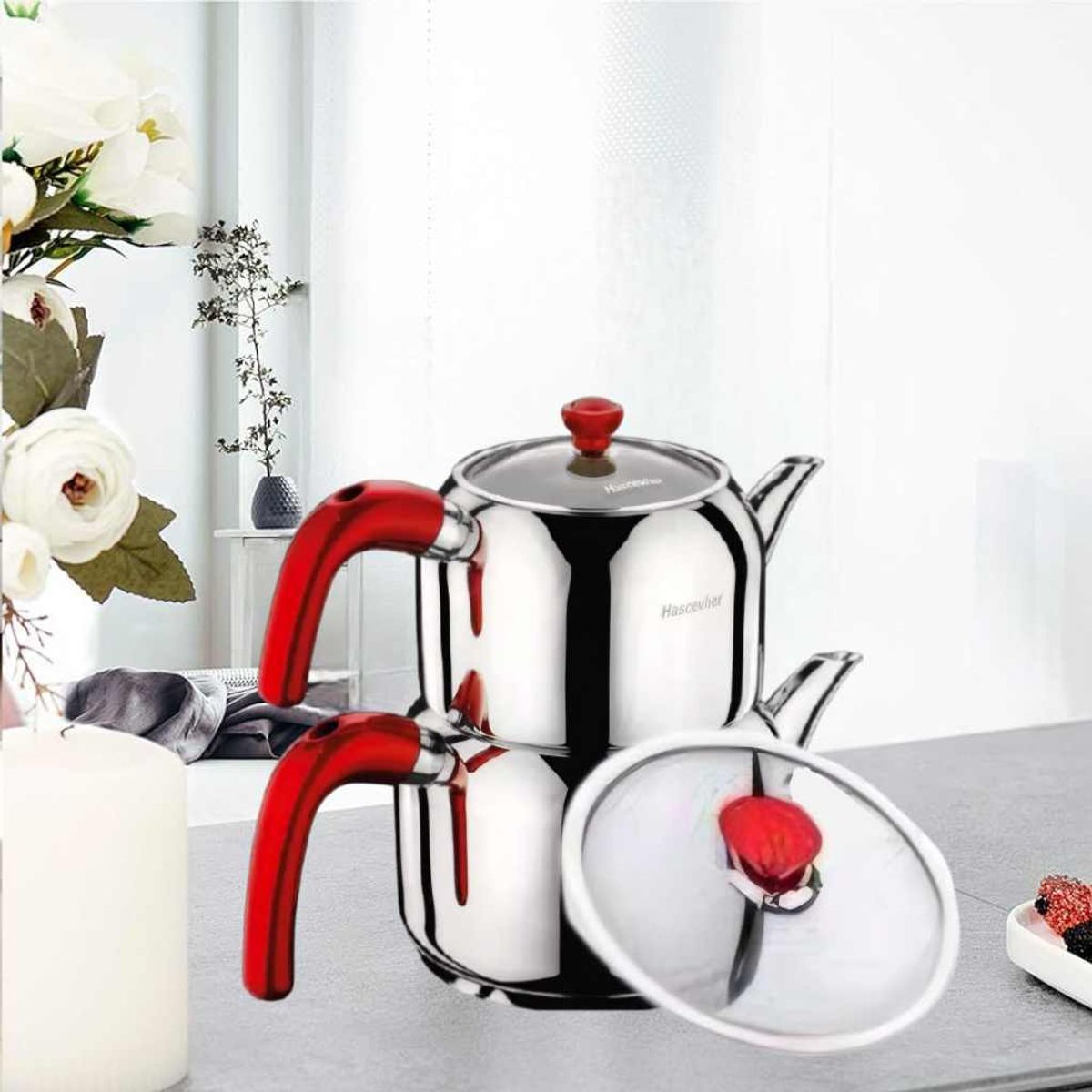 GENERICO - TETERA TURCA ACERO INOXIDABLE 1.5 LITRO