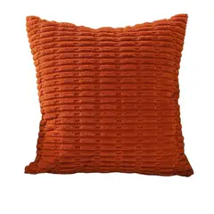 GENERICO - Pack 6 Funda Para Cojín Otoño 45x45 Naranja