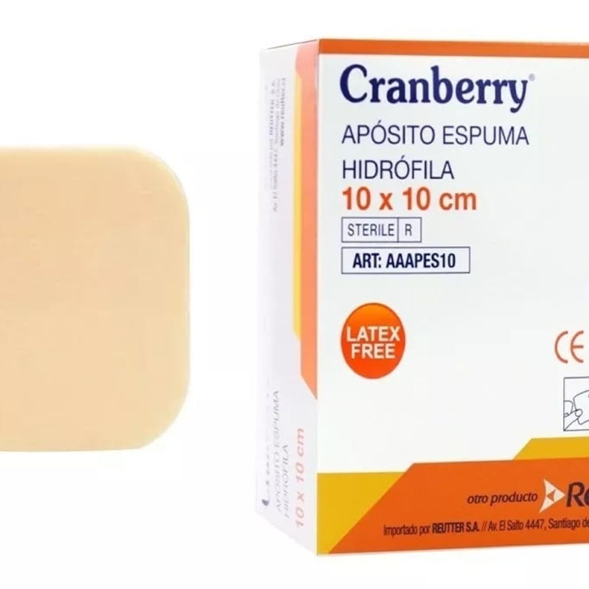 CRANBERRY - Apósito Espuma Hidrófila 10 X 10 Cranberry C/10 Unidades
