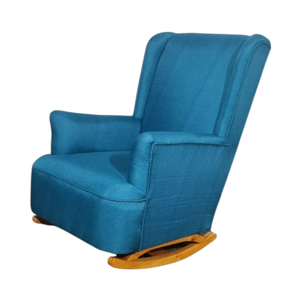 DISEÑOS VALESTRINI - SILLON MECEDOR LINO TURQUESA