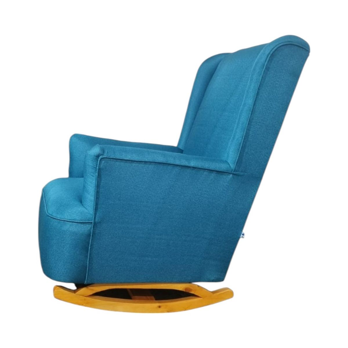 DISEÑOS VALESTRINI - SILLON MECEDOR LINO TURQUESA