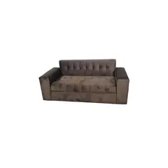 DISEÑOS VALESTRINI - SOFA TRES CUERPOS FELPA CHOCOLATE