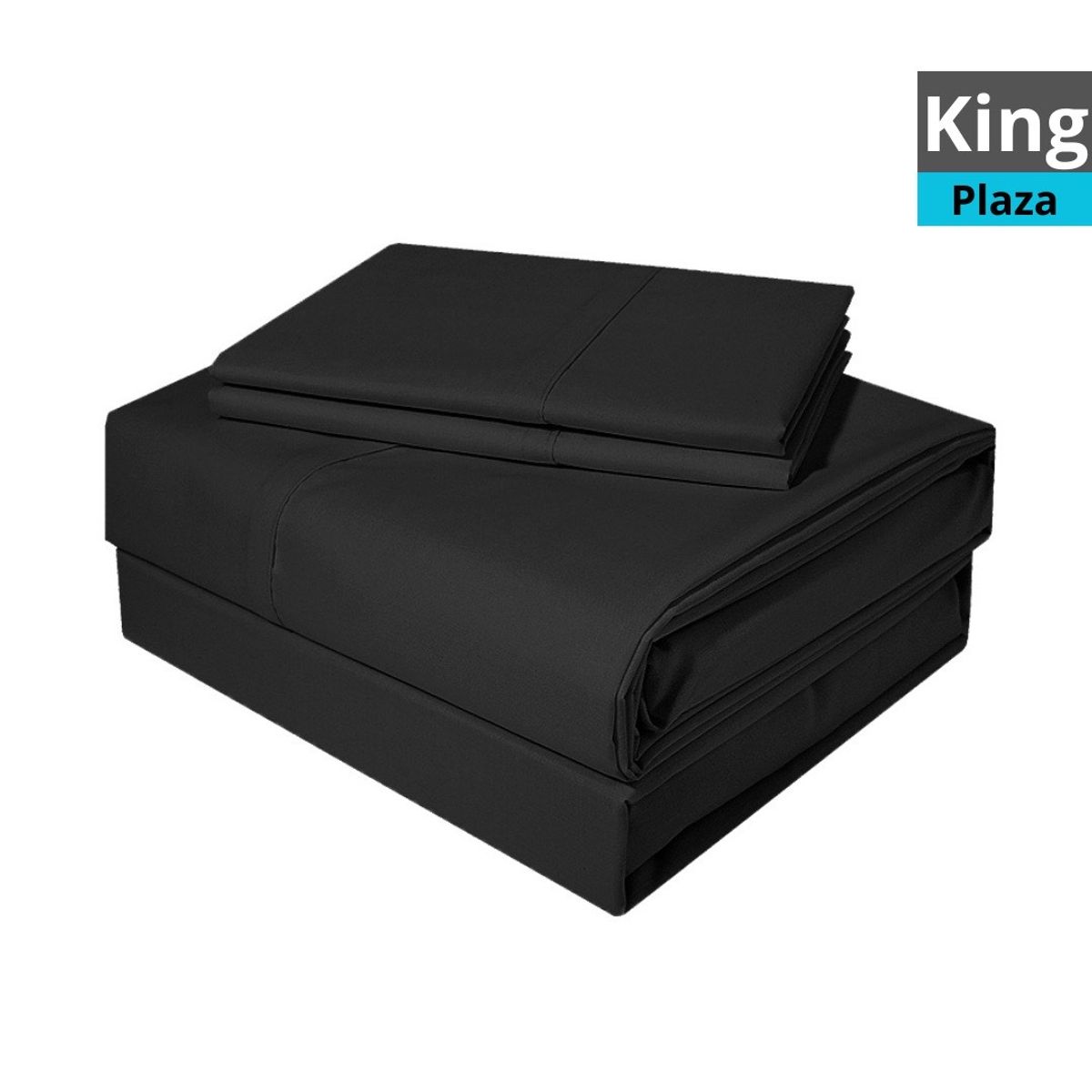 GENERICO - JUEGO DE SÁBANAS NEGRAS TAMAÑO KING