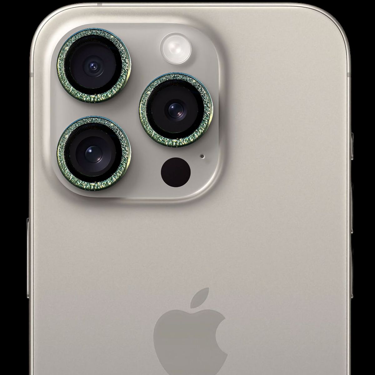 GENERICO - Protector de cámara modelo Escarchado iPhone 12promax-13mini-13 Verde