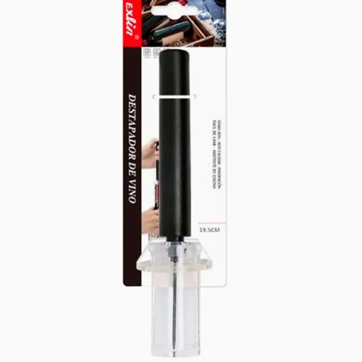GENERICO - Abridor De Botellas 195Cm Acero Inoxidable