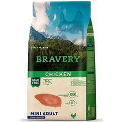 BRAVERY - Mini Adulto Raza Pequeña Pollo 2kg