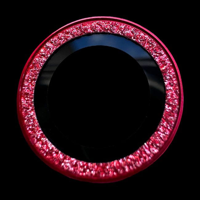 GENERICO - Protector de cámara modelo Escarchado para iPhone 13pro-13promax Rojo