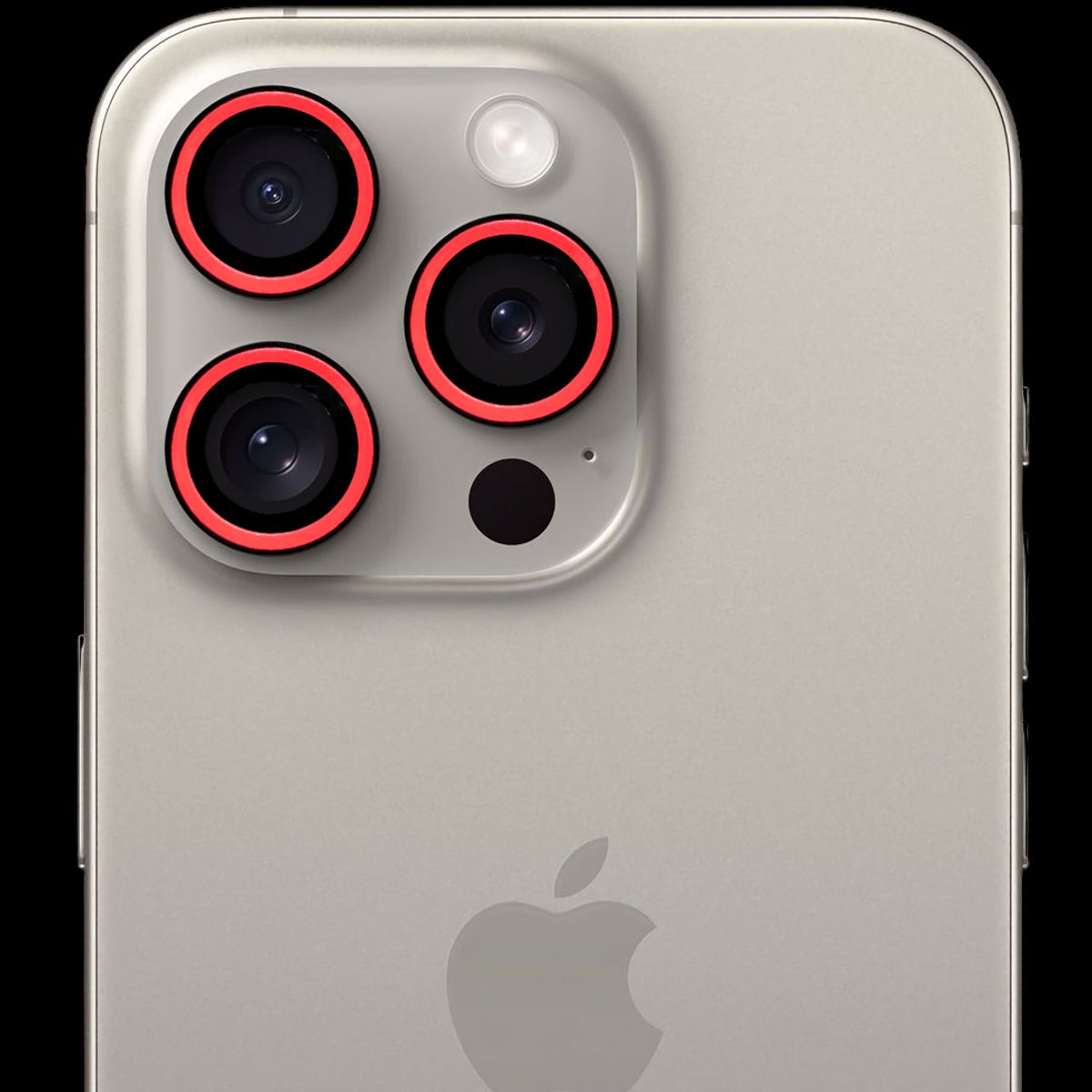 GENERICO - Protector de cámara modelo Neón para iPhone 14pro-14promax Coral
