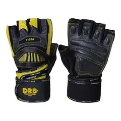 DRB - Guantes Pesas Gym Entrenamiento Gimnasio Tiger Pro Cuero