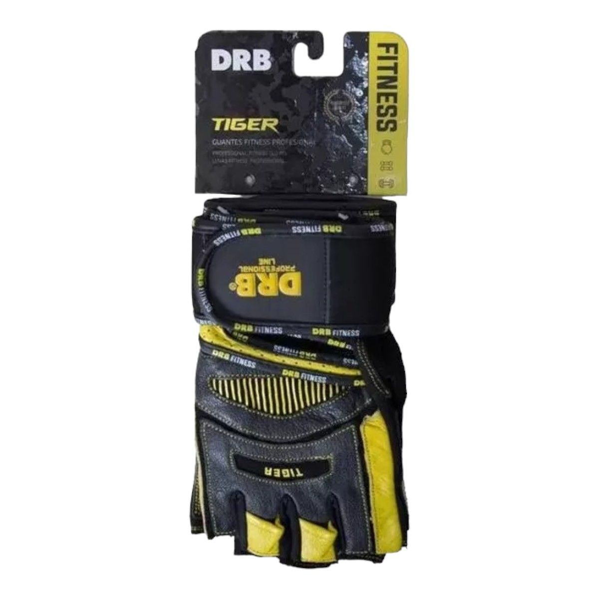 DRB - Guantes Pesas Gym Entrenamiento Gimnasio Drb Tiger Pro Cuero