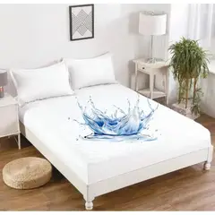 GENERICO - Cubre colchon impermeable King 2,5 plazas Blanco