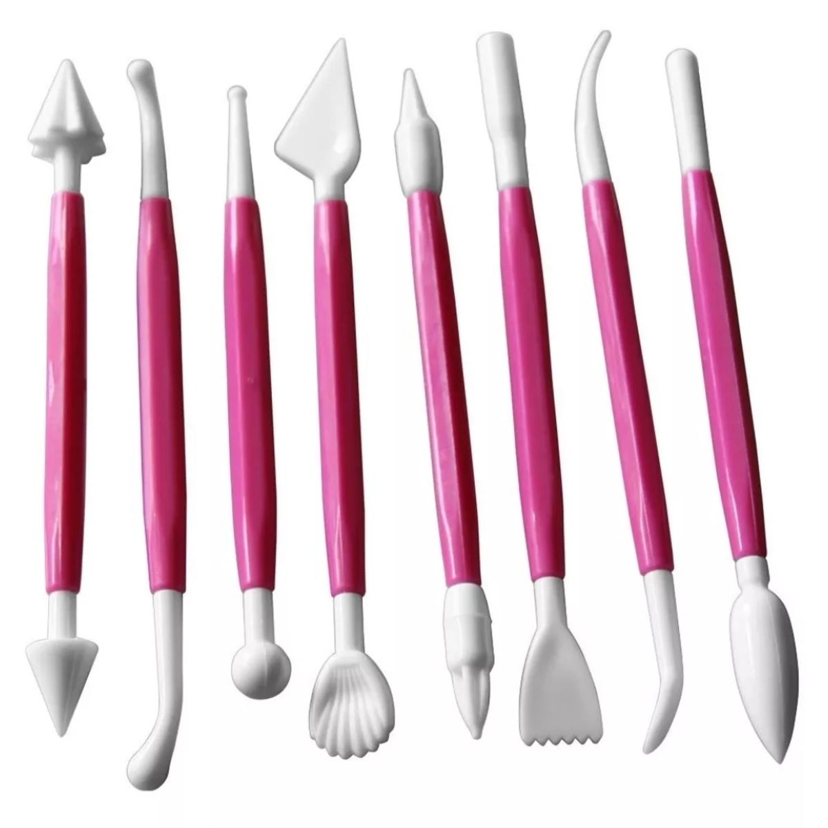 GENERICO - set 8 pcs de estecas para moldear fondant respoteria