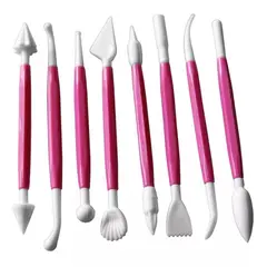 GENERICO - Set 8 pcs de estecas para moldear fondant respoteria