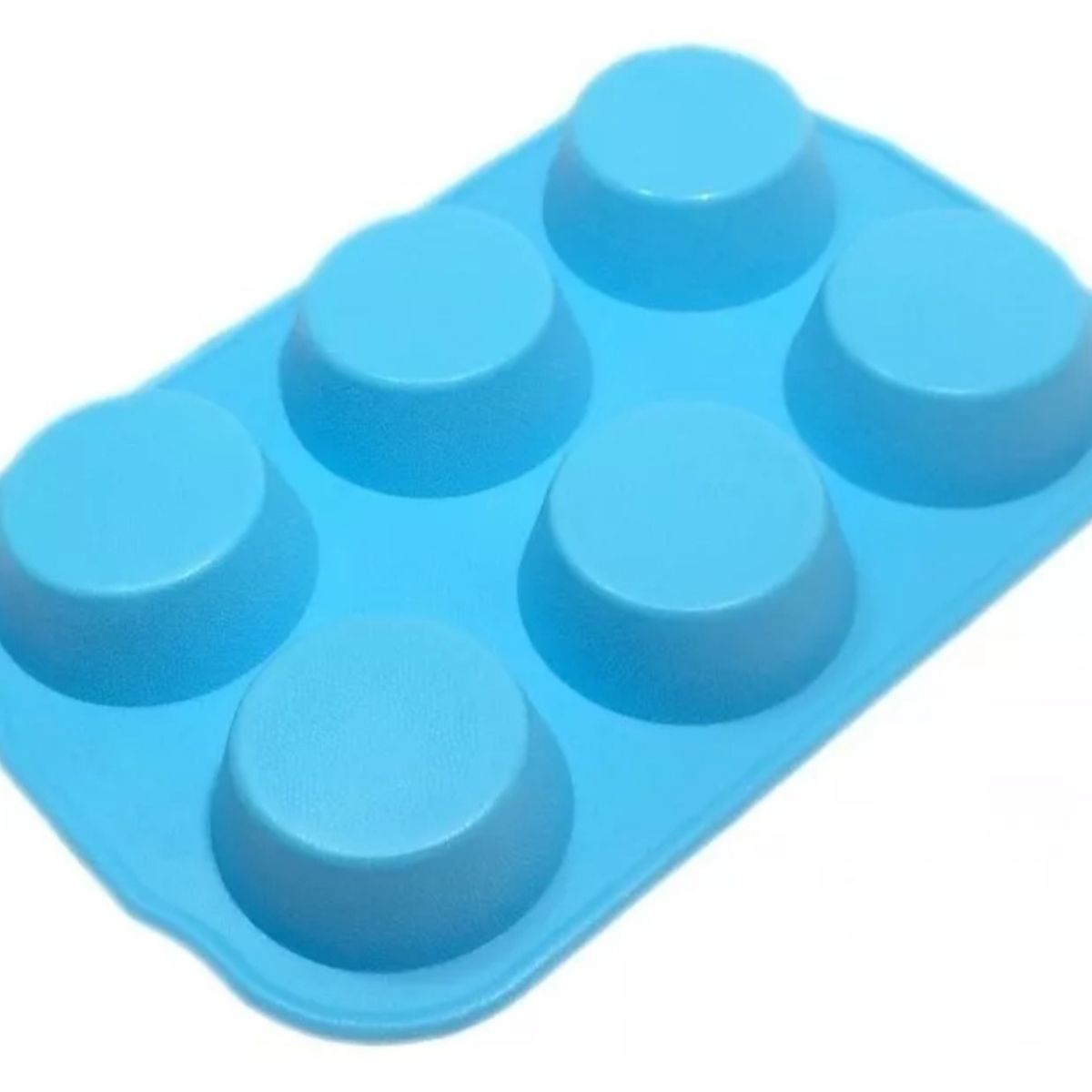 GENERICO - Molde Silicona Goma Horno Muffins Cupcakes X6 Reposteria