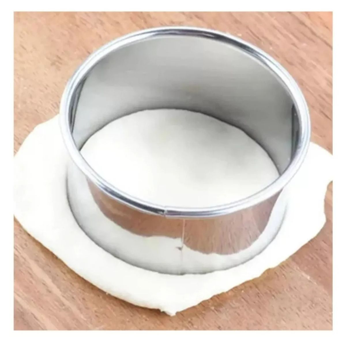 GENERICO - Cortadora Circular De Acero 5 Piezas Redondo Galletas Fondant