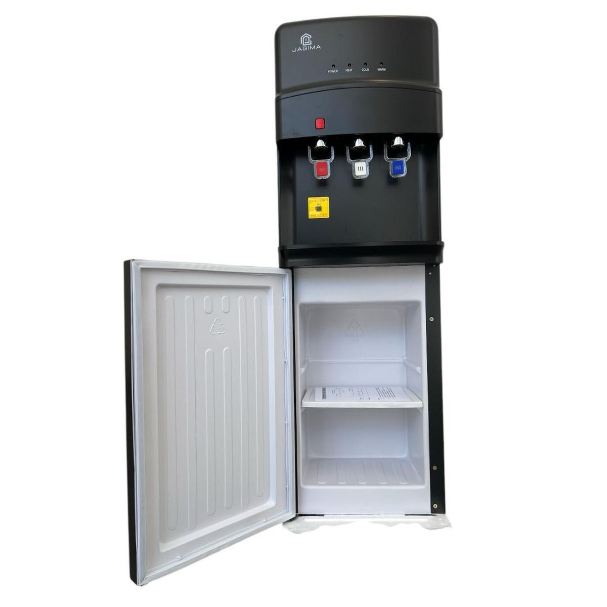 JAGIMA - Dispensador de Agua Compresor 3 llaves c/Gaveta PREMIUM - Negro