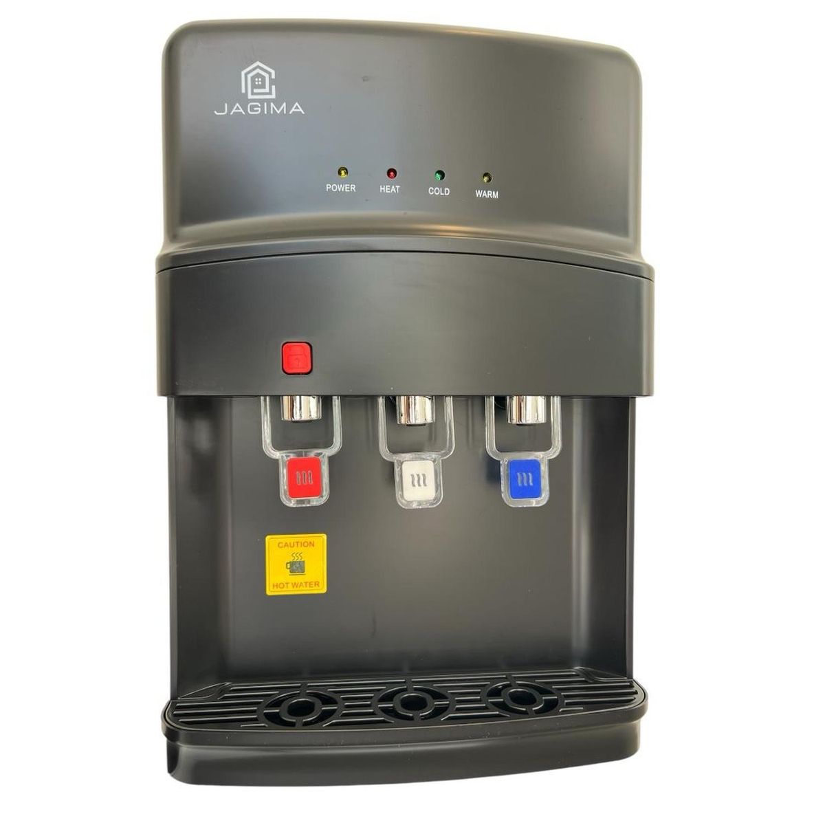 JAGIMA - Dispensador de Agua Compresor 3 llaves c/Gaveta PREMIUM - Negro