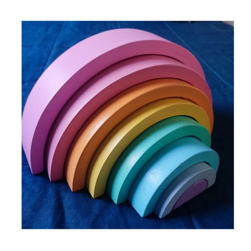 GENERICO - Juego de madera ARCOIRIS Montessori