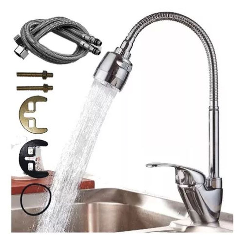 GENERICO - Llave Lavaplatos Flexible Manguera