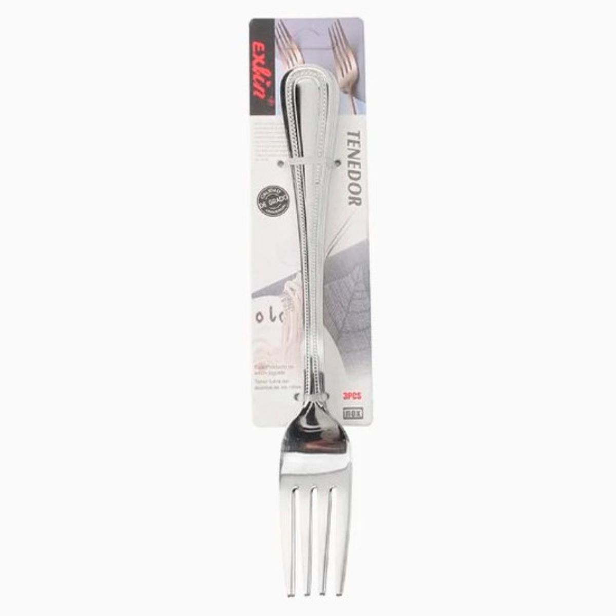 GENERICO - Tenedor Acero Inoxidable Medida 25x20Cm