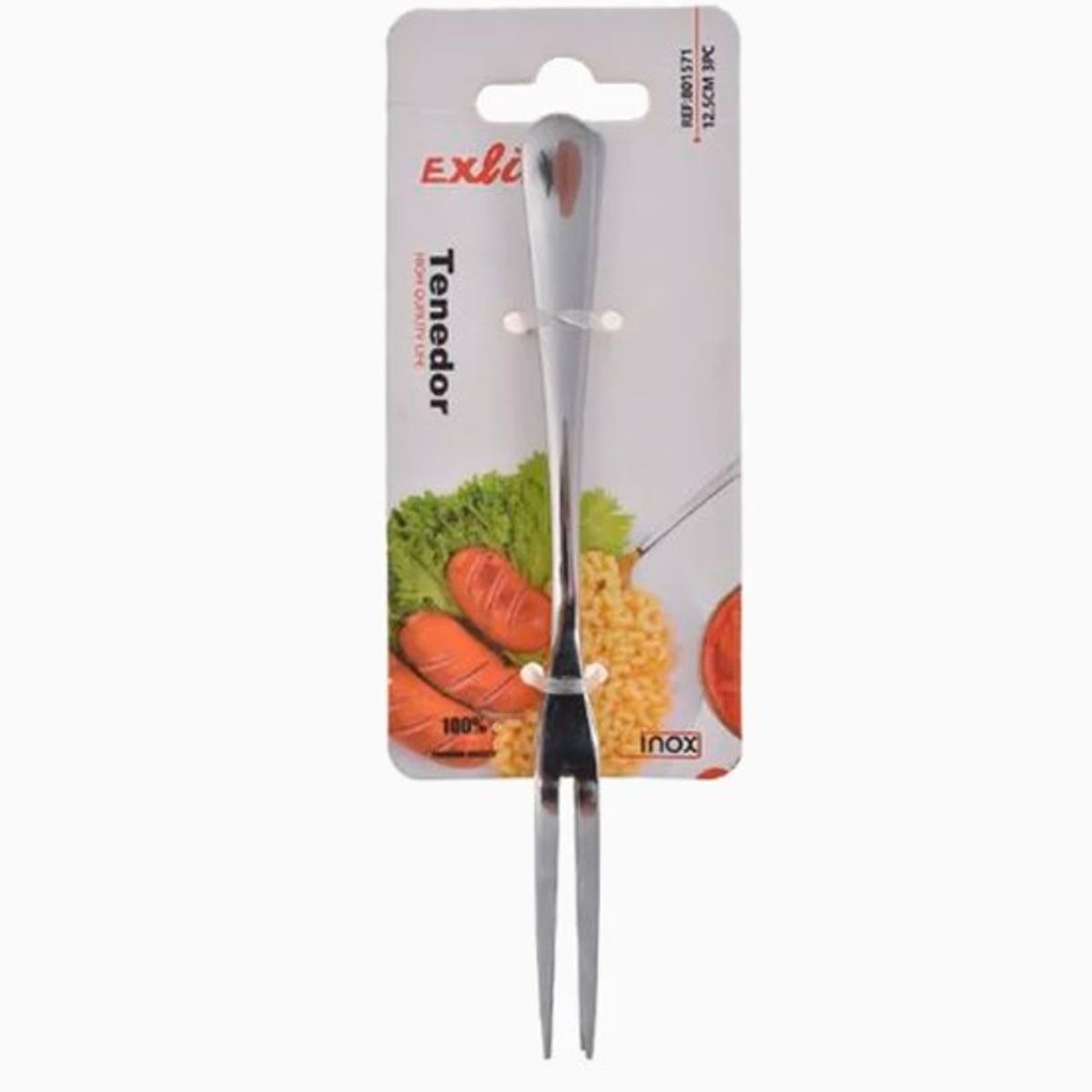 GENERICO - Tenedor Acero Inoxidable Medida 11x13Cm