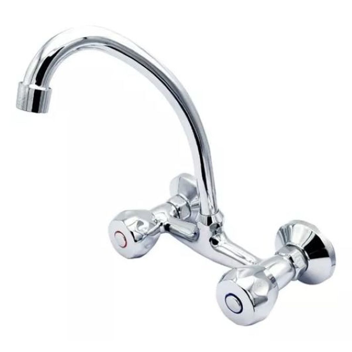 GENERICO - Llave Combinación Lavaplatos Al Muro Con Excentricas