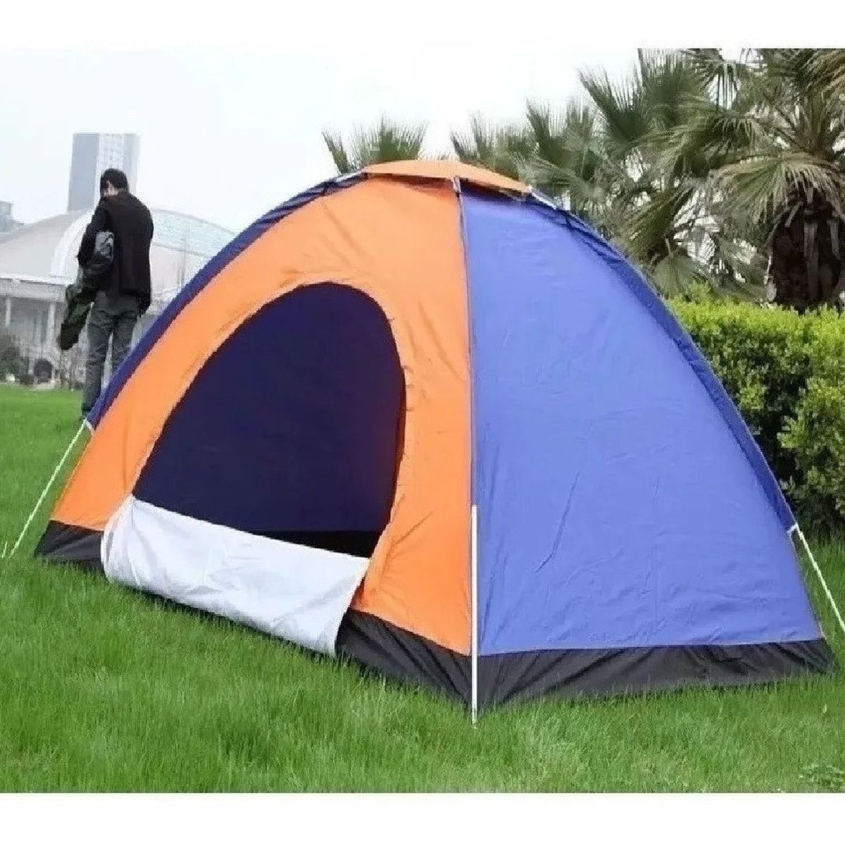 GENERICO - Carpa De Camping 4 Personas Doble Capa Impermeable