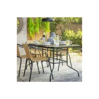 Juego De Comedor Para Terraza/ Capacidad 6 Personas / Ng Home