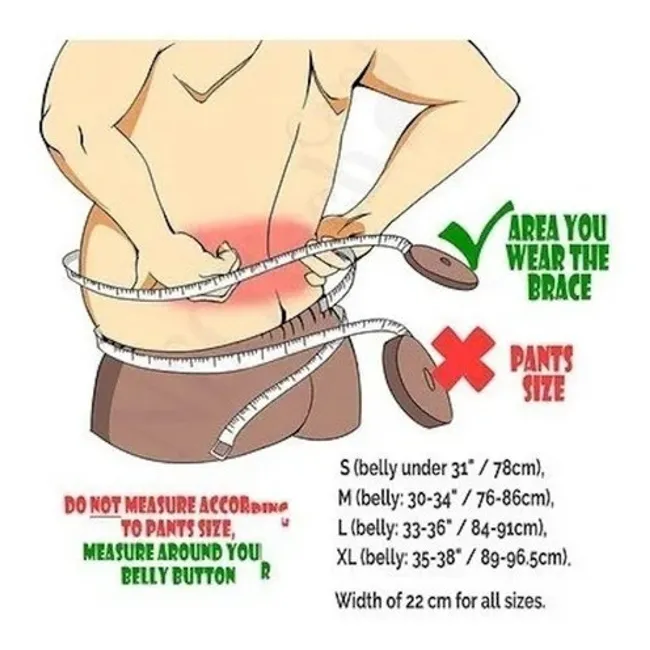 GENERICO - Faja Lumbar De Trabajo Para Hombre Lumbar Talla XL