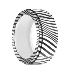 GENERICO - Funda de silicona elástica para anillo Oura y Galaxy diseño LINEAS Talla 9