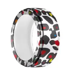 GENERICO - Funda silicona elástica para anillo Oura y Galaxy diseño GEO Talla 11
