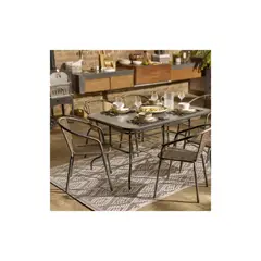 GENERICO - Juego De Comedor Para Terraza/ Capacidad 6 Personas / NgHome