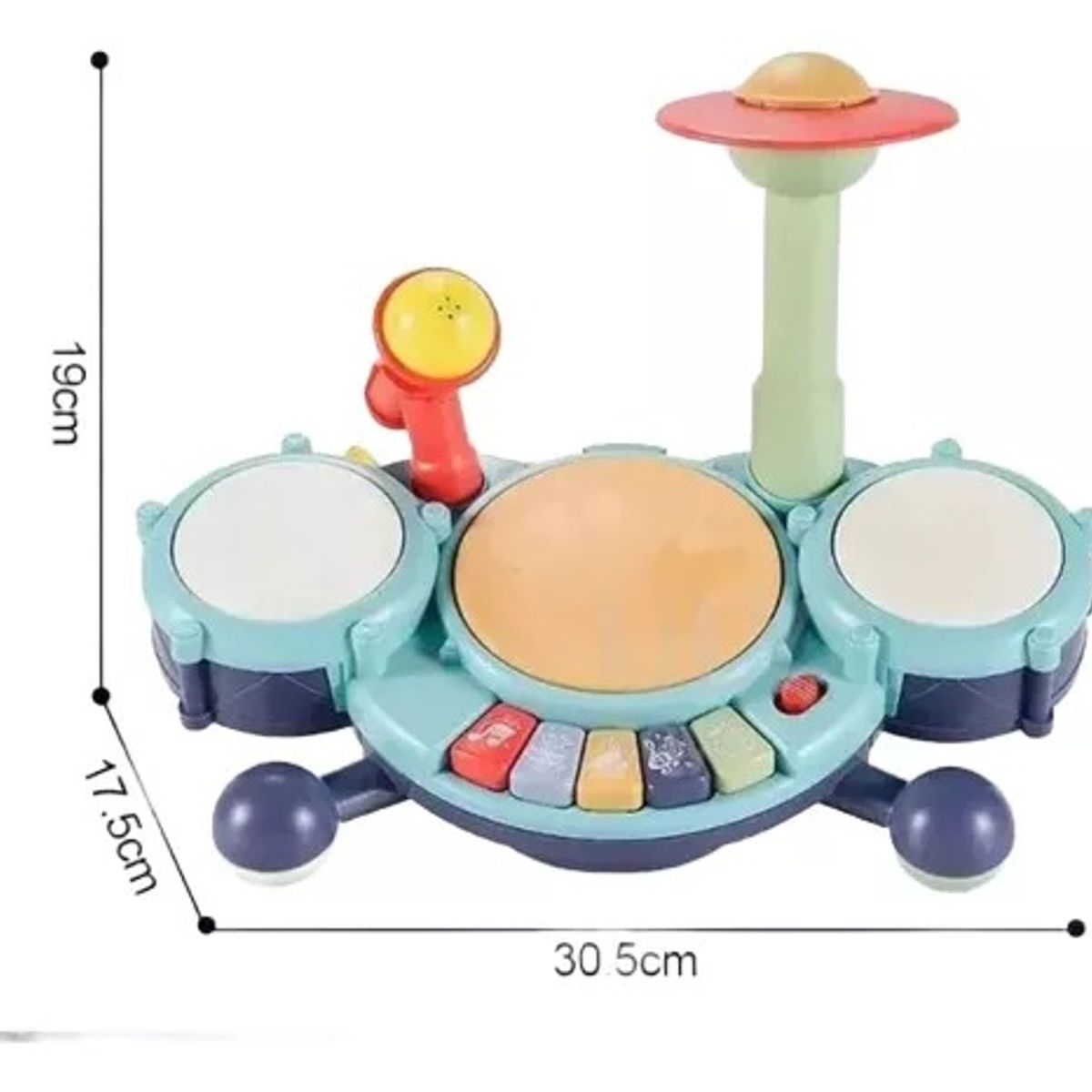 GENERICO - Juguete Bateriamusical Para Bebe Touch Con Piano Y Micrófono