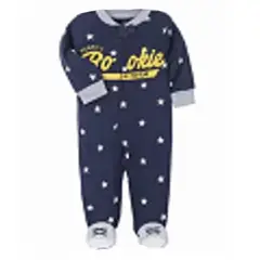 TEDMIMAK - Pijama de algodon con cierre niño rookie de 0 a 9 meses