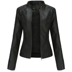BLWOENS - Chaqueta de PU para mujer