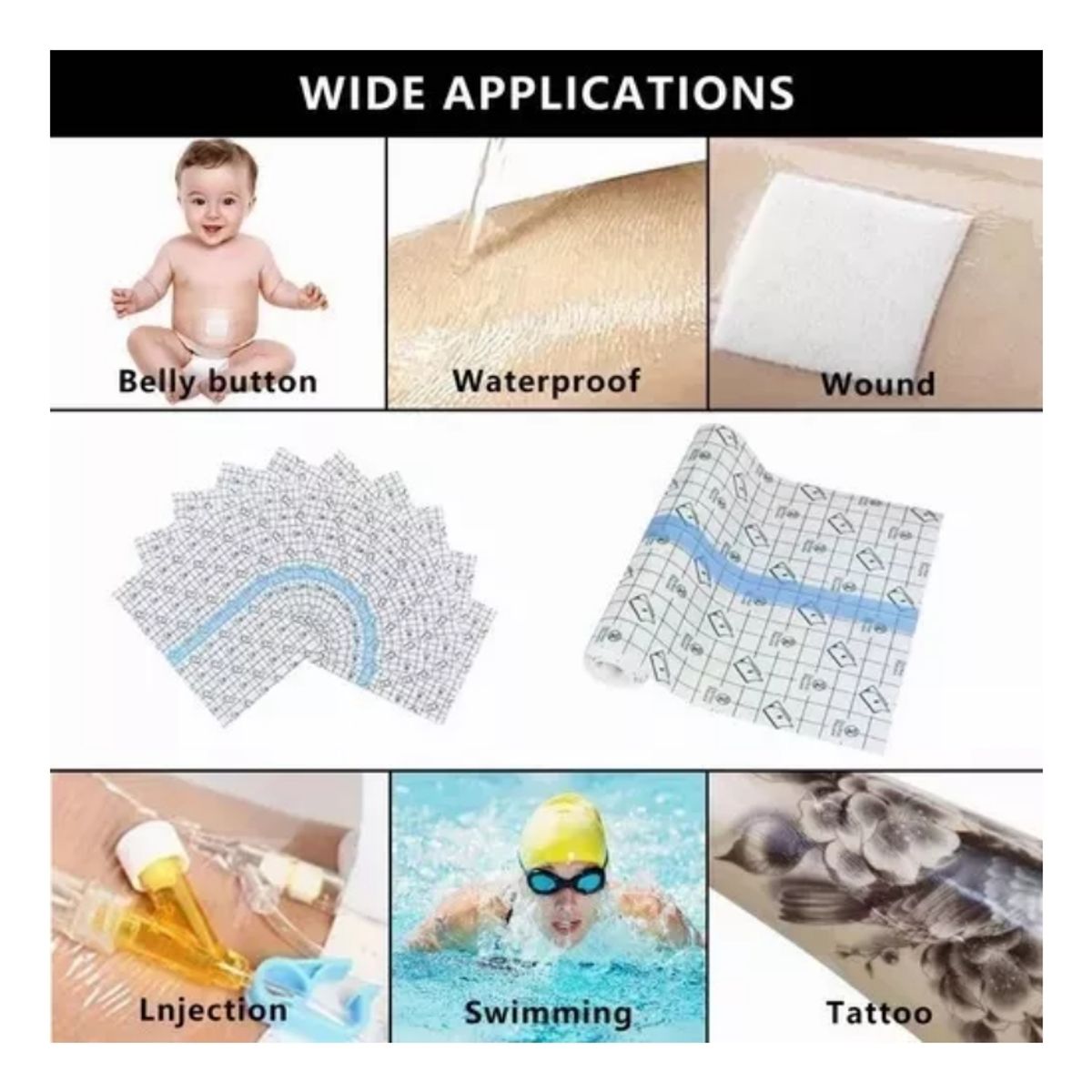 ZG STORE - Parche Para Tatuaje Film Protector 15cm X 1m Transparente