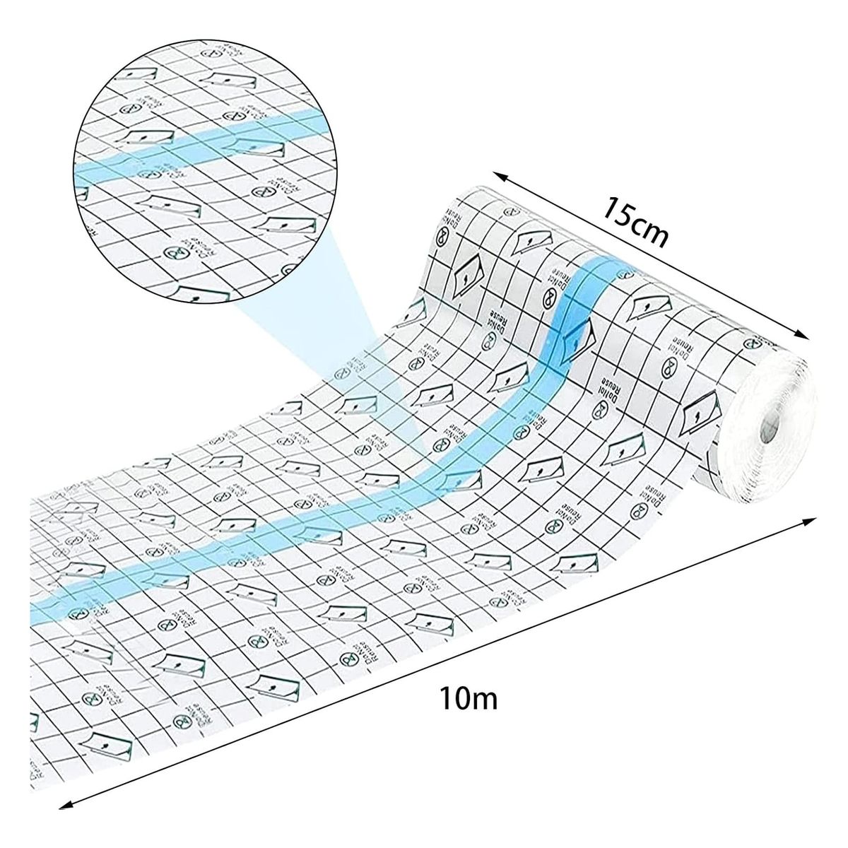 ZG STORE - Parche Para Tatuaje Film Protector 15cm X 10m Transparente