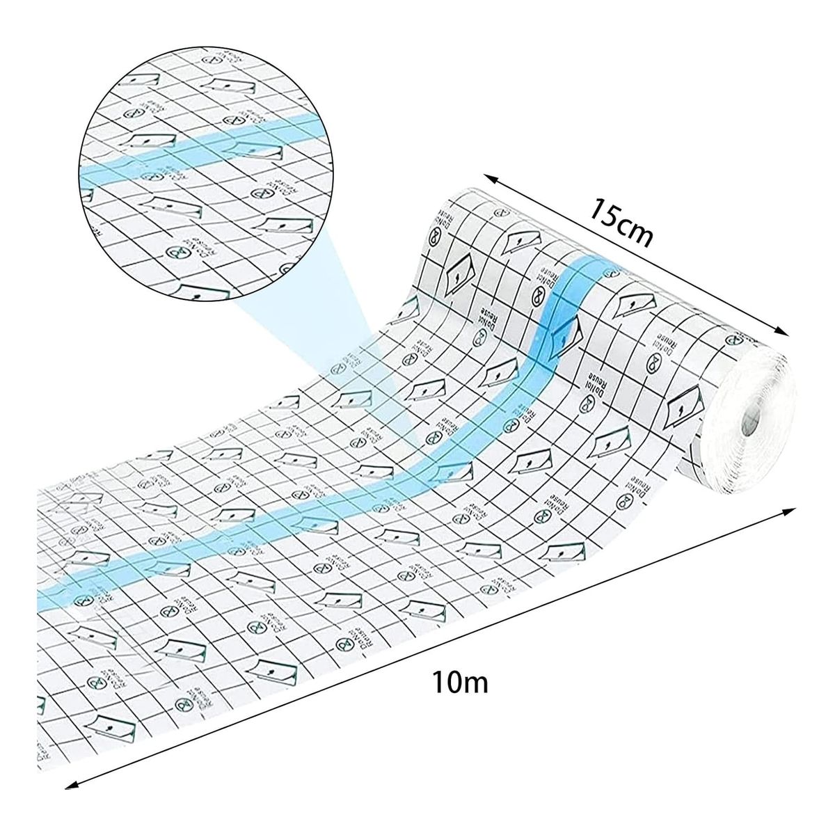 ZG STORE - Parche Para Tatuaje Film Protector 15cm X 10m Transparente