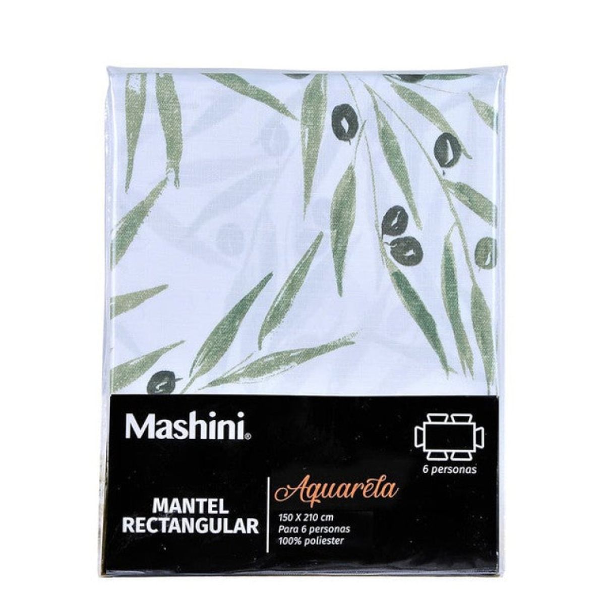 MASHINI - Mantel Rectangular 150x210 Acuarela