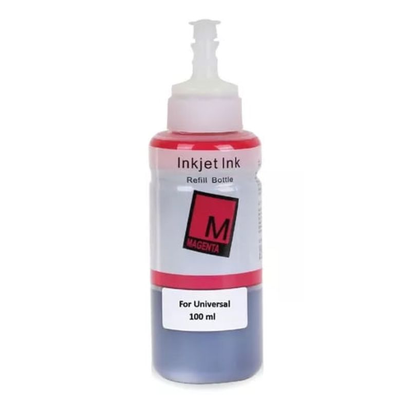 LOGIC - Tinta Universal Color Magenta Para Impresoras Epson-Canon-HP-Brother