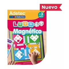 ADETEC - Juego Ludo Con dados Láminas Magnéticas Juego Didáctico