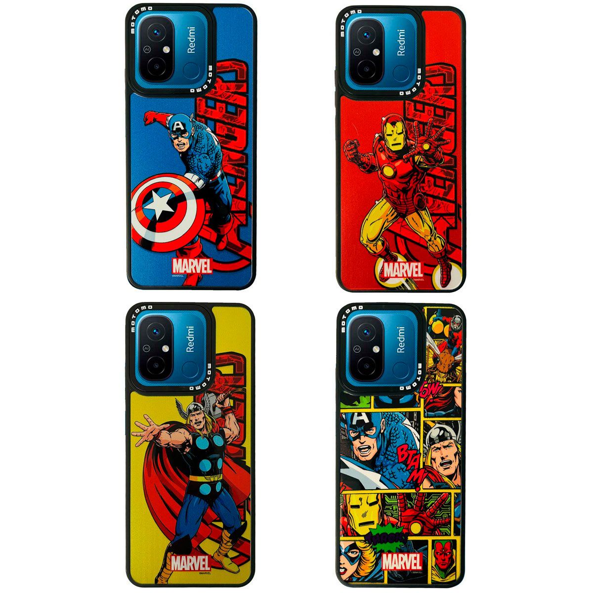JOIGO - Carcasa Para Xiaomi Redmi Note 12 Marvel Los Vengadores