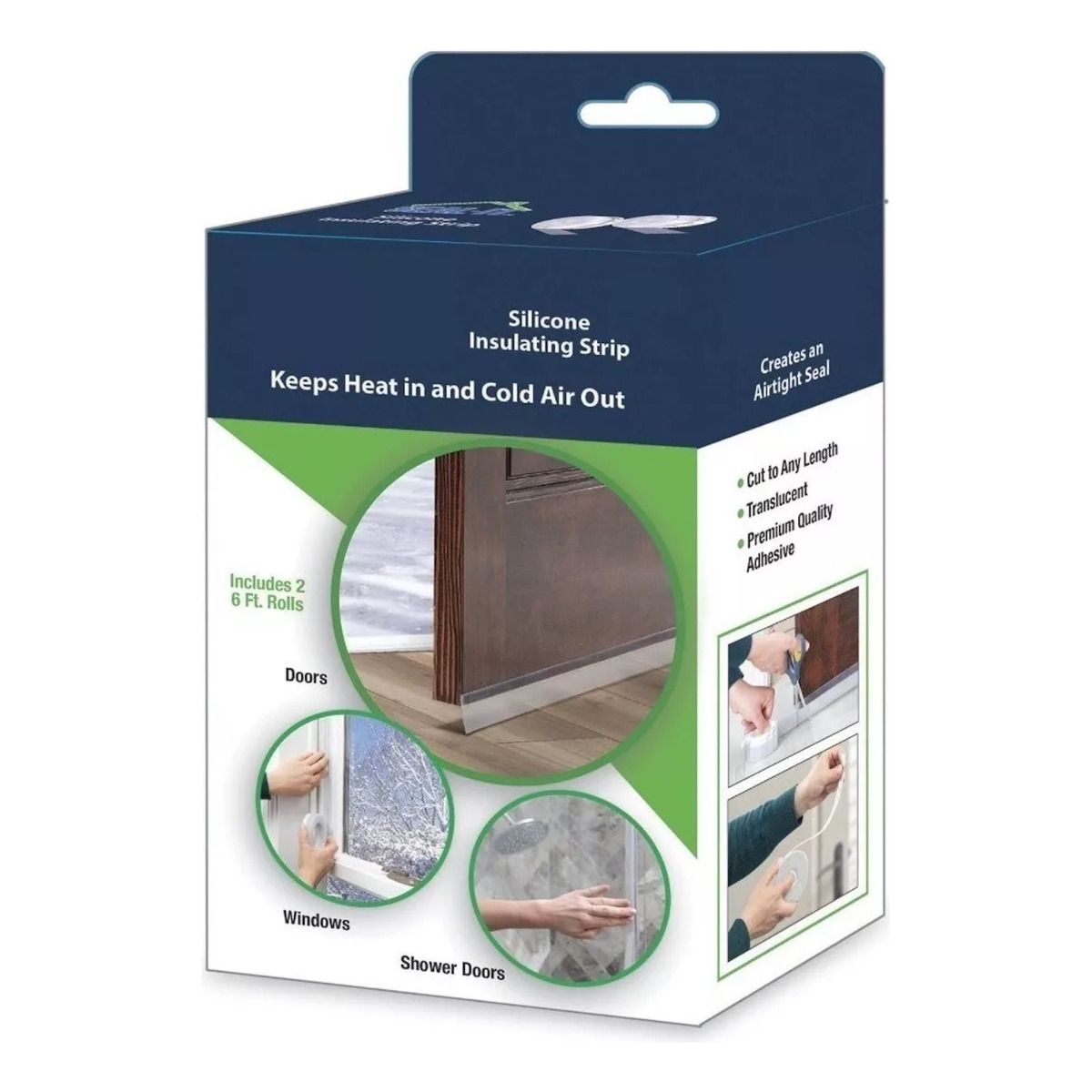 GENERICO - Cinta Aislante Silicona Para Puertas Ventanas Ducha